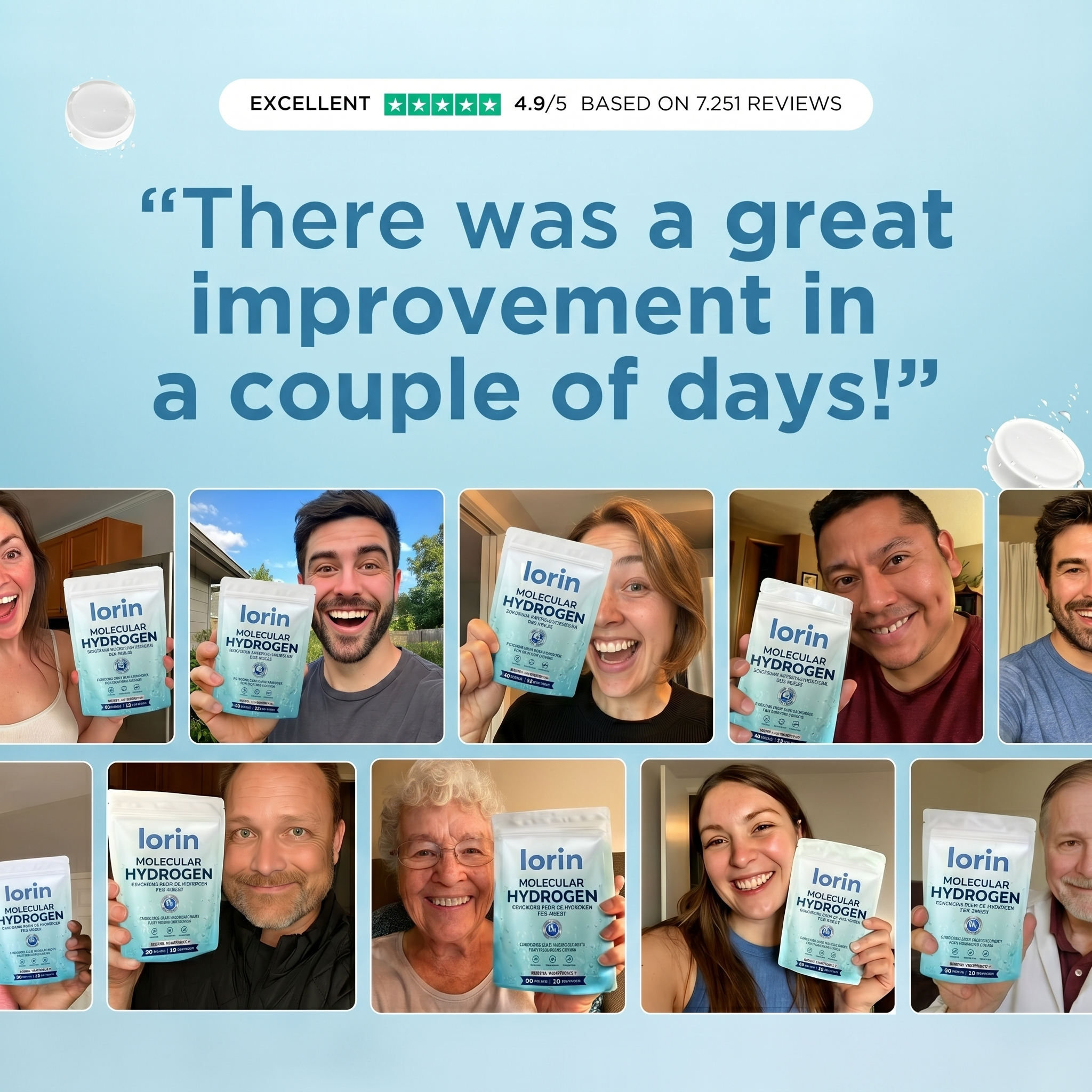 Lorin Hydrogen Water Tablets