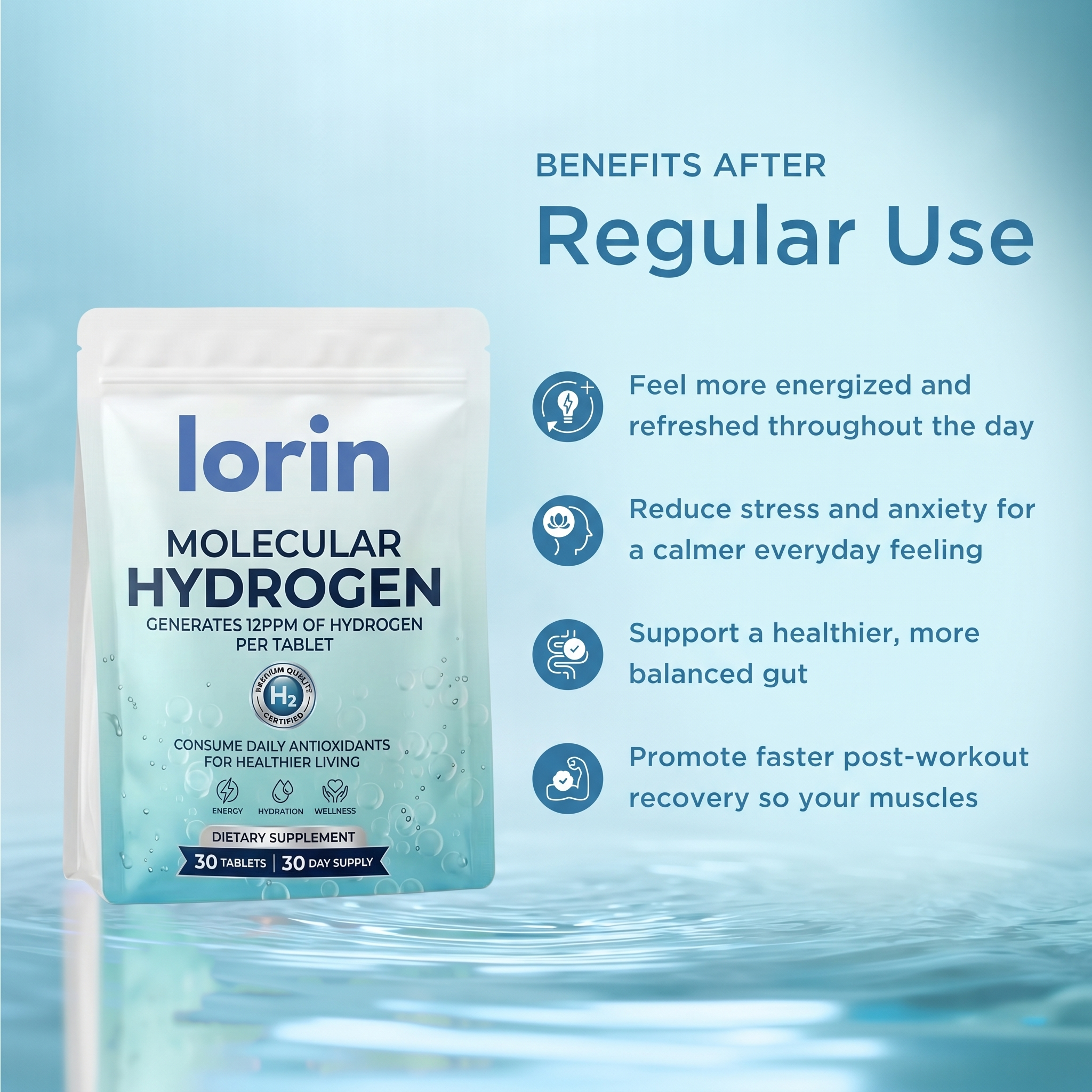 Lorin Hydrogen Water Tablets